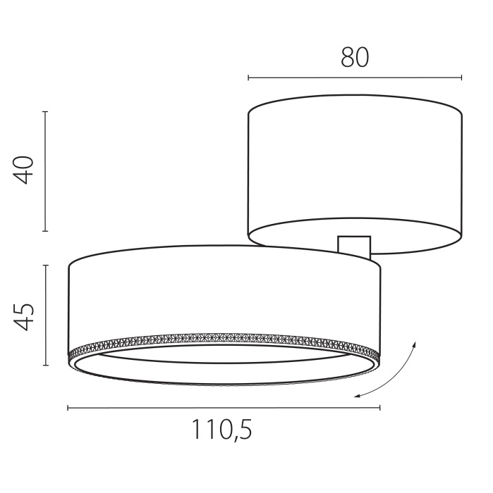 Спот с накладной чашей Lightstrar Alta Pro A5637SO_LS