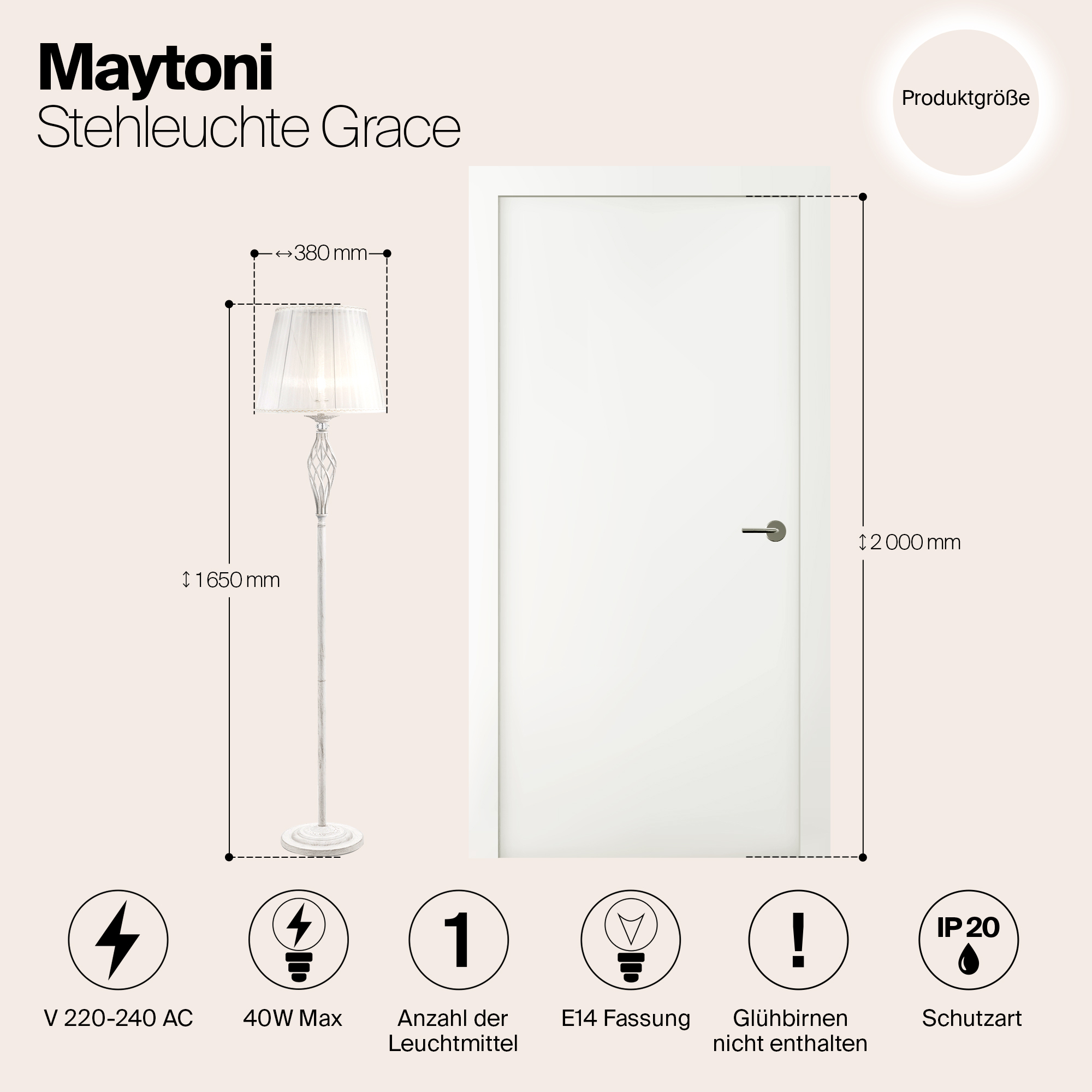 Торшер Maytoni Elegant ARM247-11-G_MY