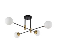 Потолочная люстра Crystallux FIDEL FIDEL PL4 BLACK_CR