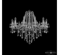 Хрустальная люстра Bohemia Ivele Crystal 1415/12/300 Ni_BI
