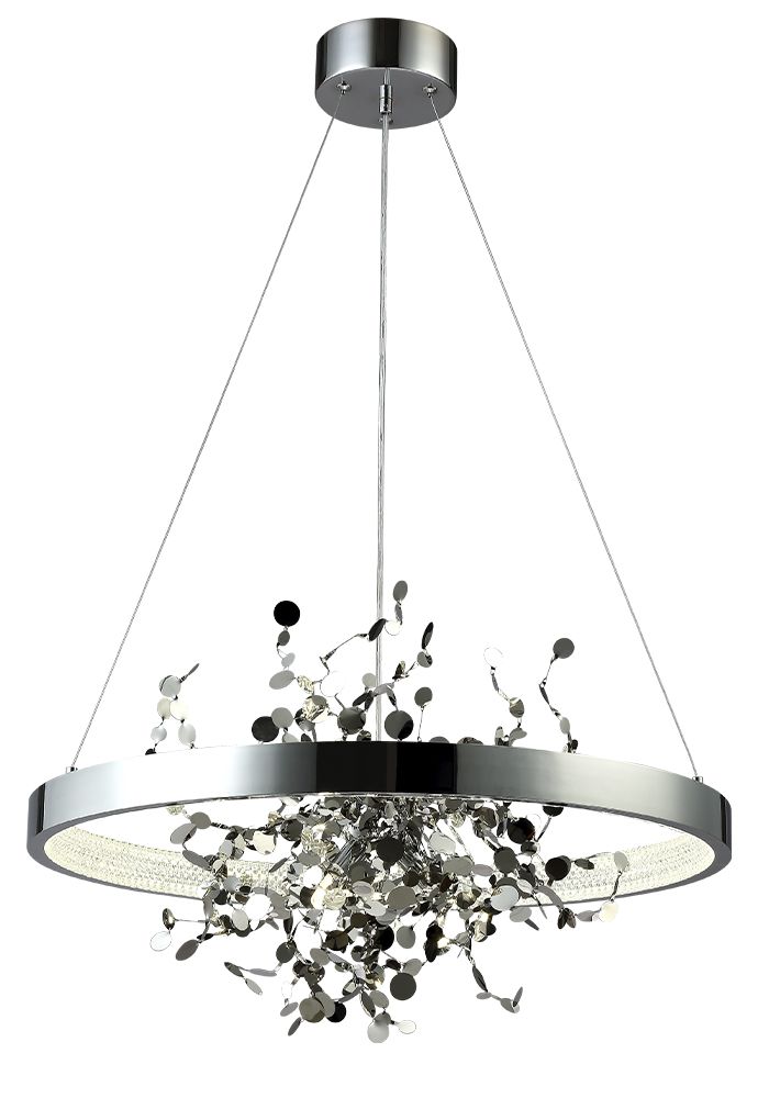 Подвесная люстра Crystallux GARDEN GARDEN SPLED+3 D600 CHROME_CR
