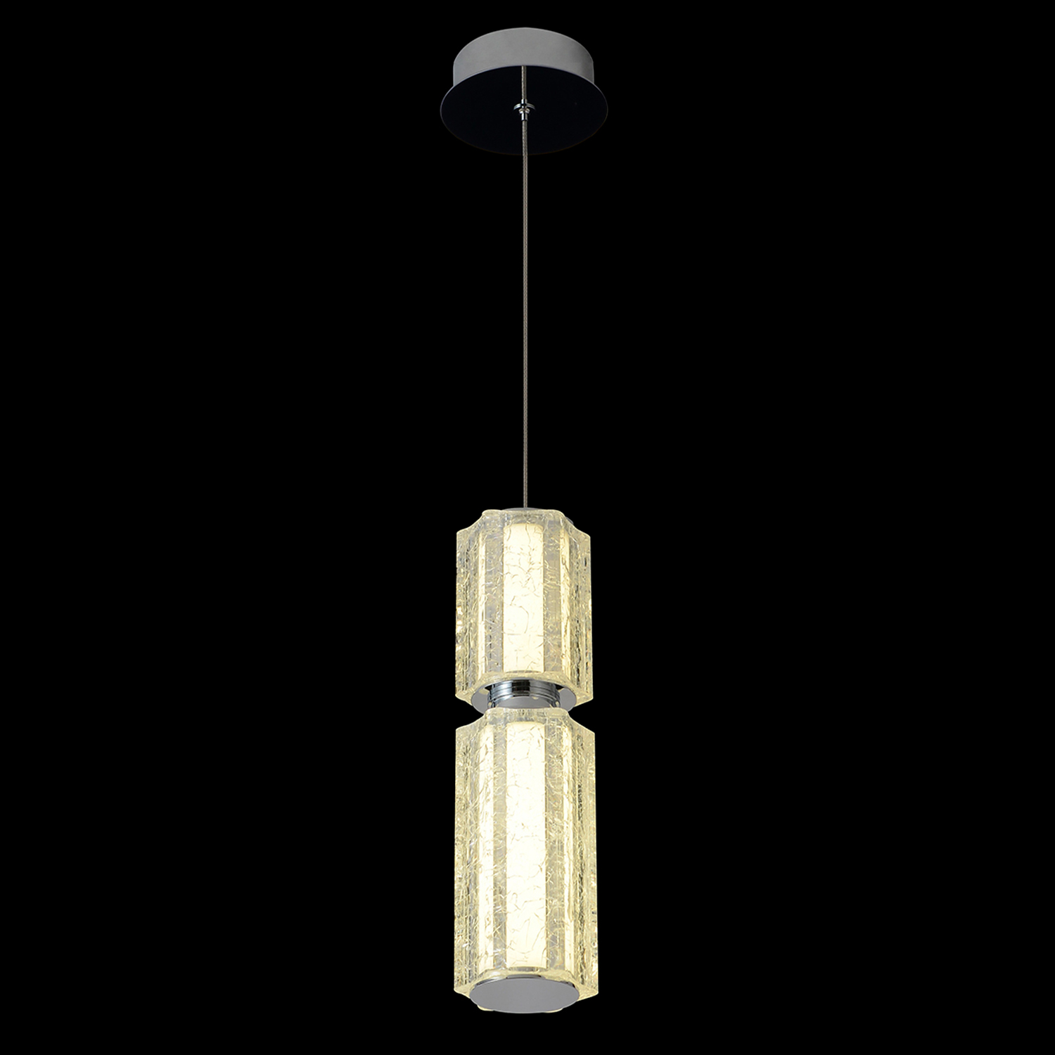Подвесной светильник Crystal Lux ANTIQUE SP23W LED CHROME_CR