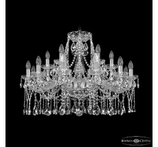 Хрустальная люстра Bohemia Ivele Crystal 1413/12+6/300 Ni_BI
