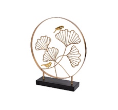 Декор Листья с 2 золотыми птичками Garda Decor 55RD3153