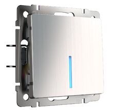 Выключатель одноклавишный проходной с подсветкой Werkel WL02-SW-1G-2W-LED a051087_WR