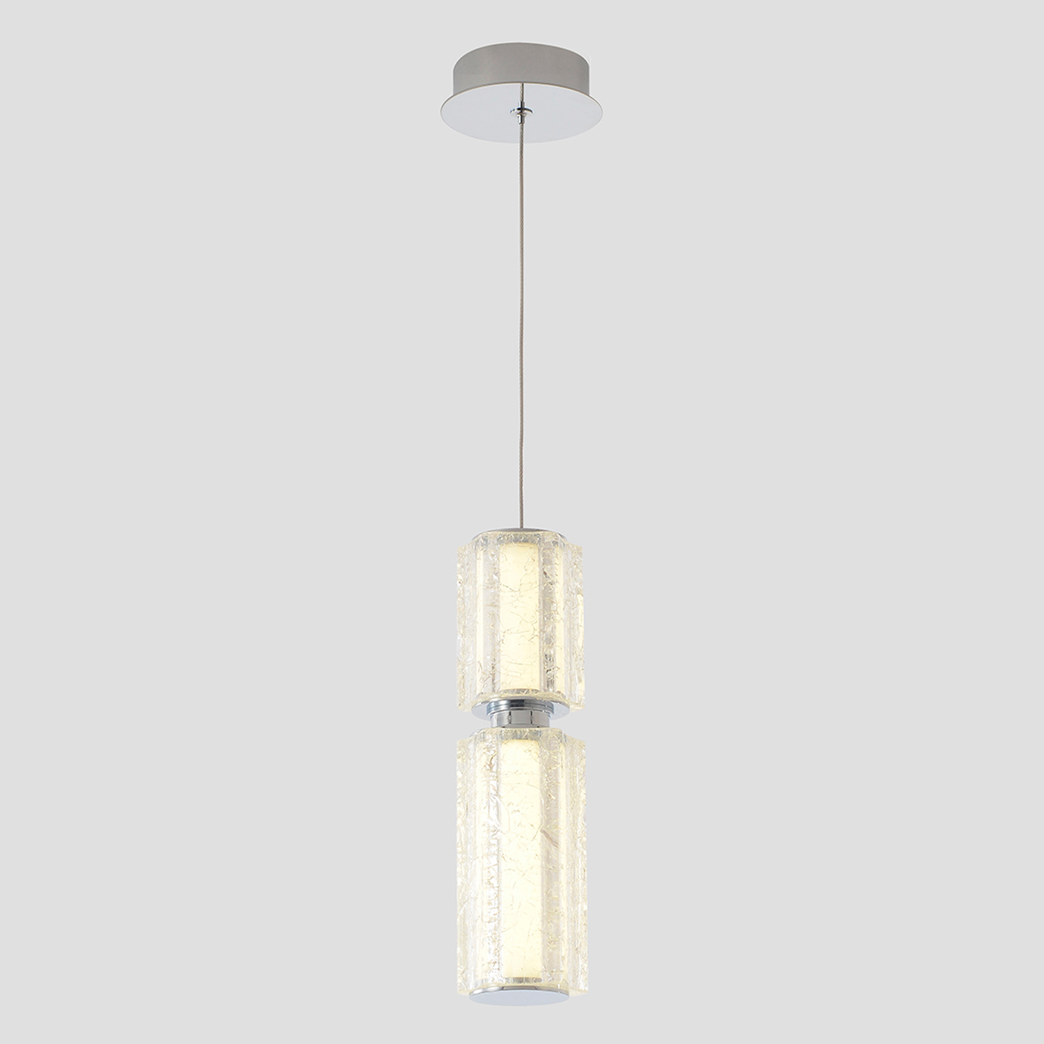Подвесной светильник Crystal Lux ANTIQUE SP23W LED CHROME_CR