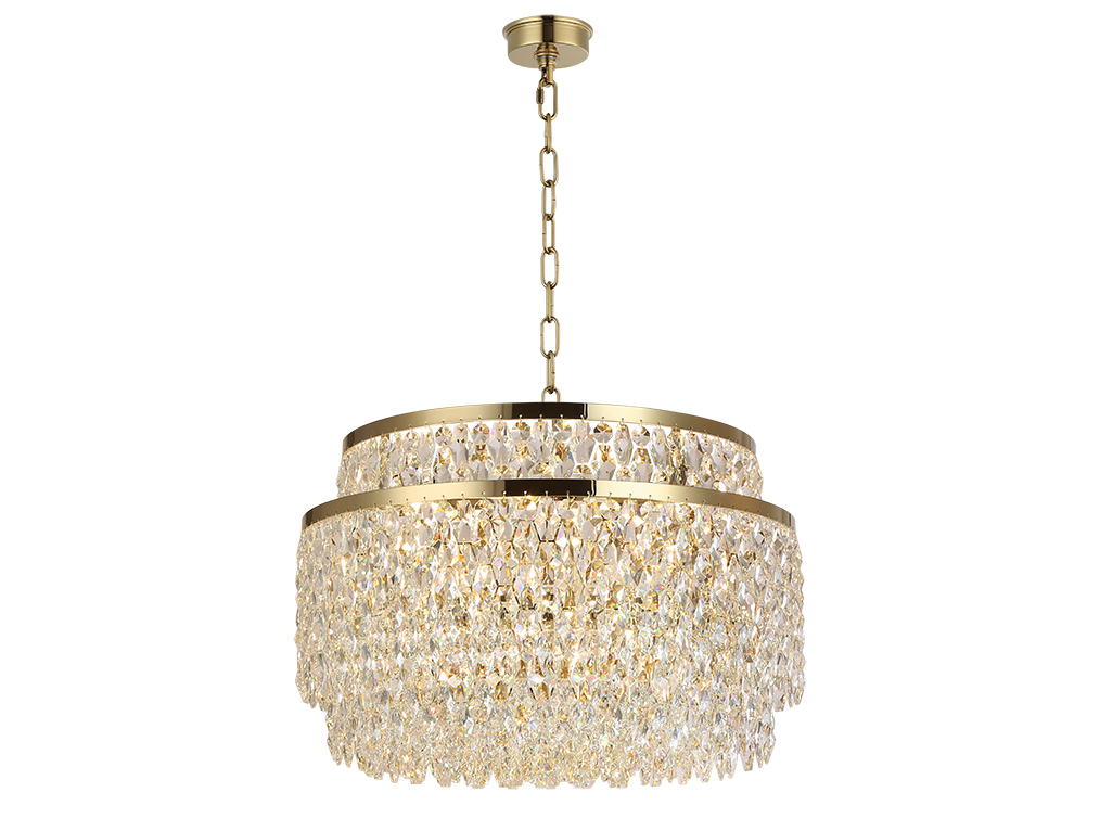 Подвесная люстра Newport TIFFANY 8530/60 C gold polished_NP