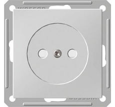 Розетка встраиваемая без заземления со шторками (белый) Systeme Electric RS16-151-1-86