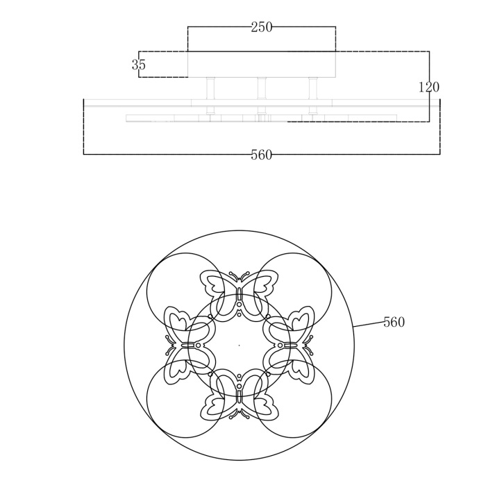 Потолочная люстра светодиодная Escada 10272/8LED_ESC