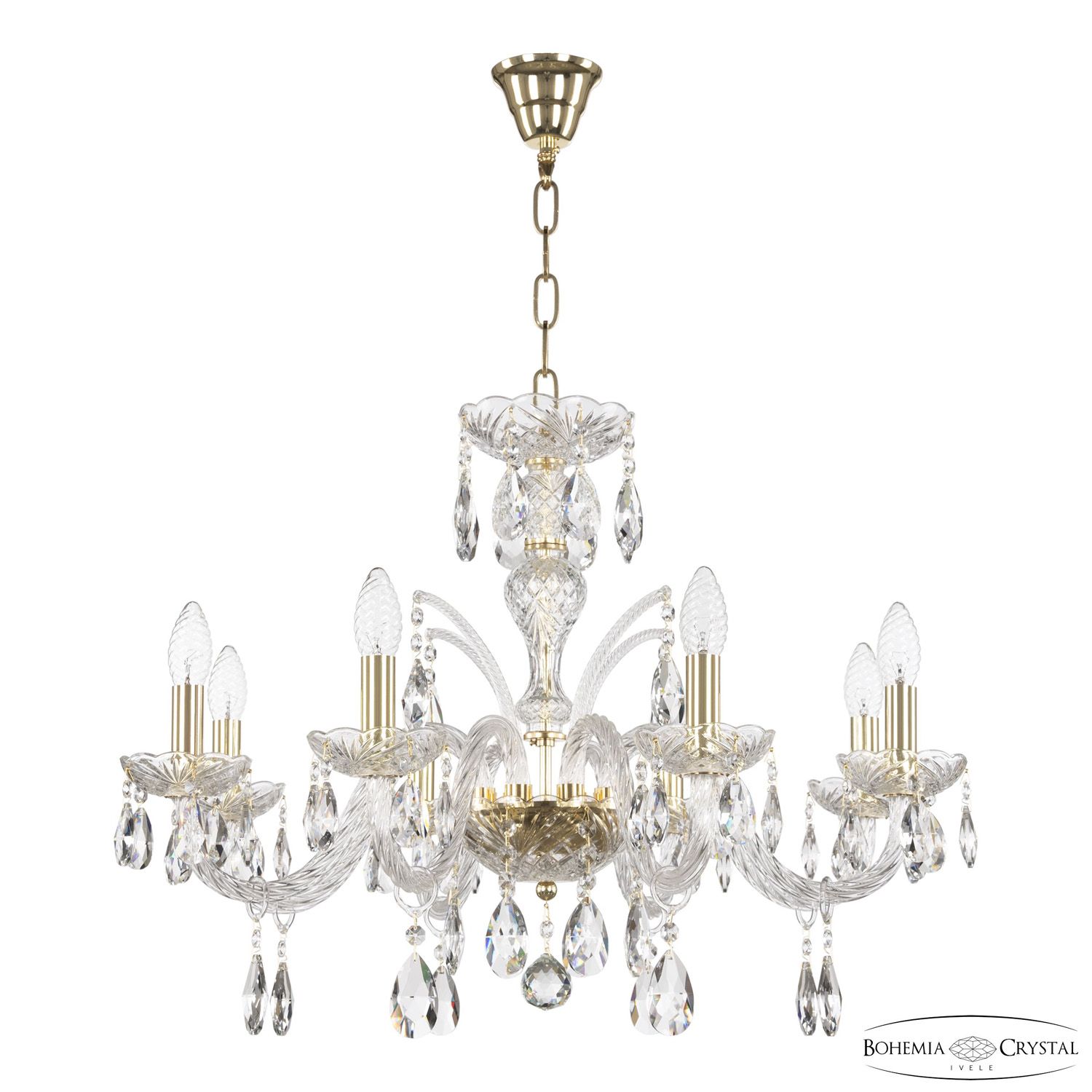 Хрустальная люстра Bohemia Ivele Crystal 118/8/240 G_BI