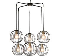 Подвесная люстра E27*60W Black/Brass Escada 10176/6_ESC