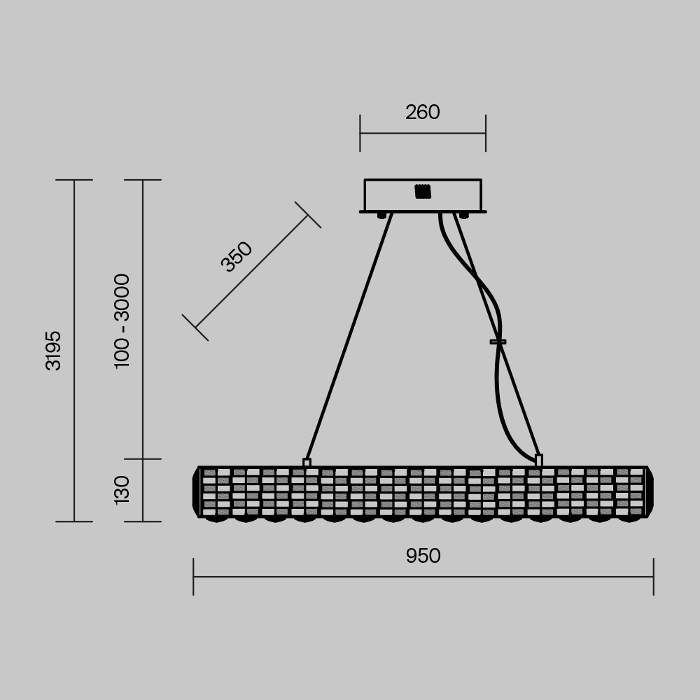Подвесная люстра Maytoni Castello MOD336PL-L130G3K_MY