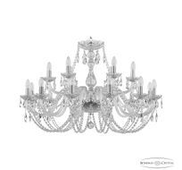 Хрустальная люстра Bohemia Ivele Crystal 101/12+6/360 Ni_BI