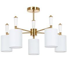 Потолочная люстра на штанге Arte Lamp Waverley A4102PL-5PB