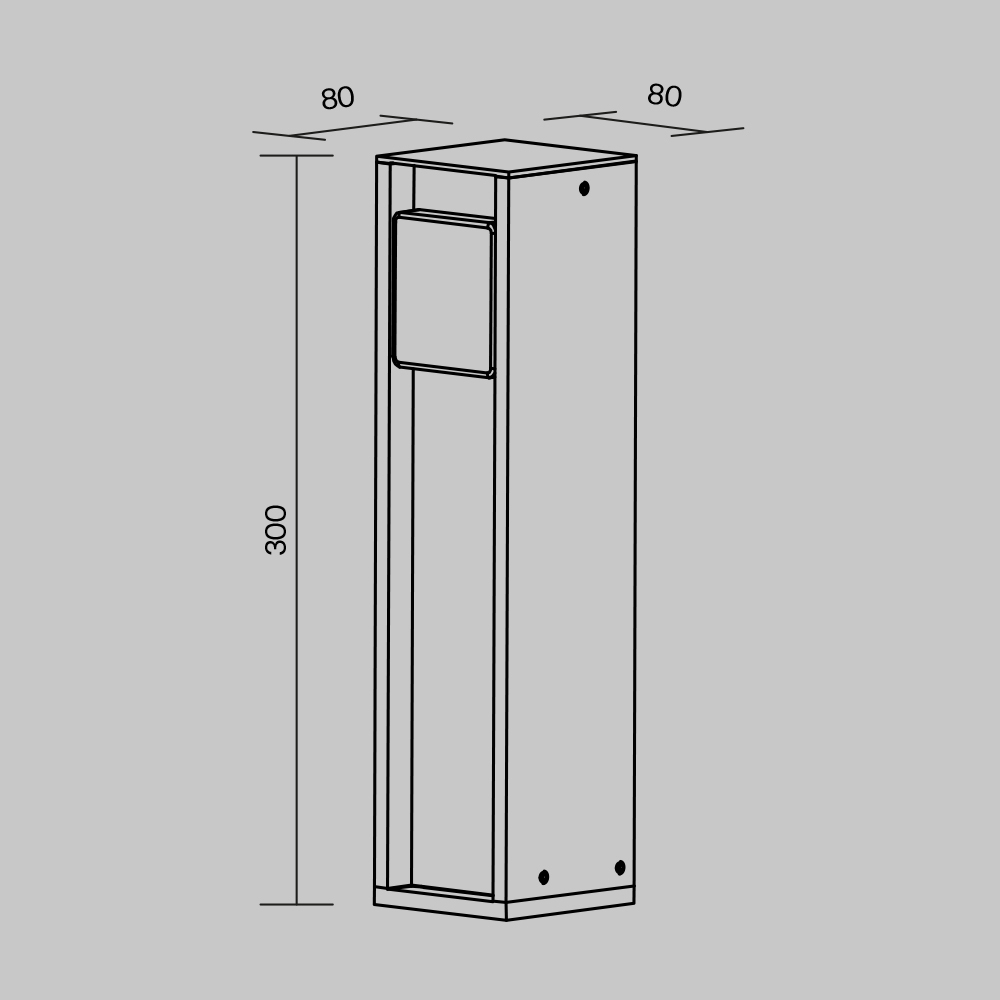 Уличная розетка Maytoni Outdoor Socket O459FL-GF01SC_MY