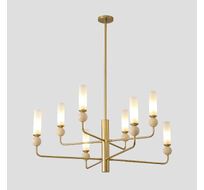 Подвесная люстра Crystal Lux SIMPLY SP8 BRASS_CR