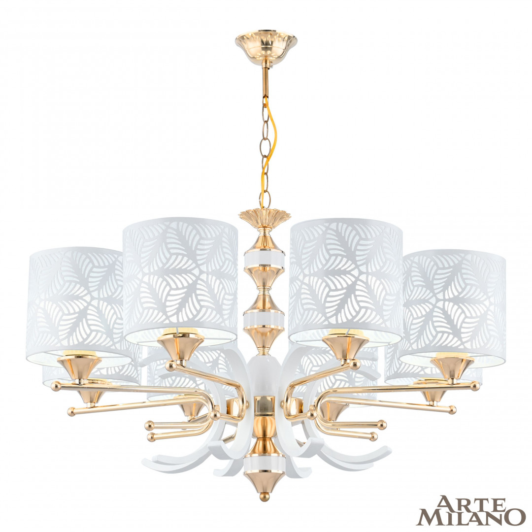 

Подвесная люстра Arte Milano Florentina 302097/8 Wh/Gd, 302097/8 Wh/Gd
