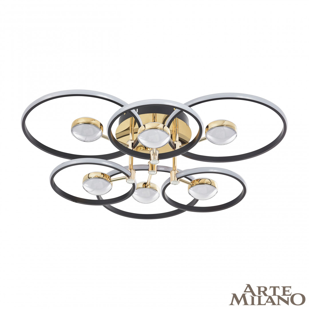 Потолочная люстра Arte Milano Ferrara 276140/6+6 BK/GD