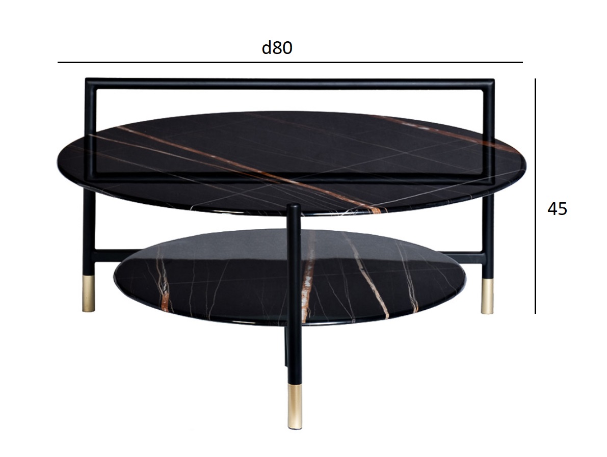 Стол журнальный Garda Decor 30B-872 BL