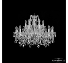 Хрустальная люстра Bohemia Ivele Crystal 1411/12+6/240 Ni_BI