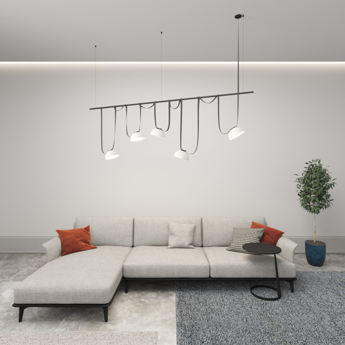 Светильник на шине Denkirs FLOW DK5560-WH+BK