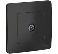 ТВ-розетка встраиваемая оконечная (антрацит) Systeme Electric BLNTS000016