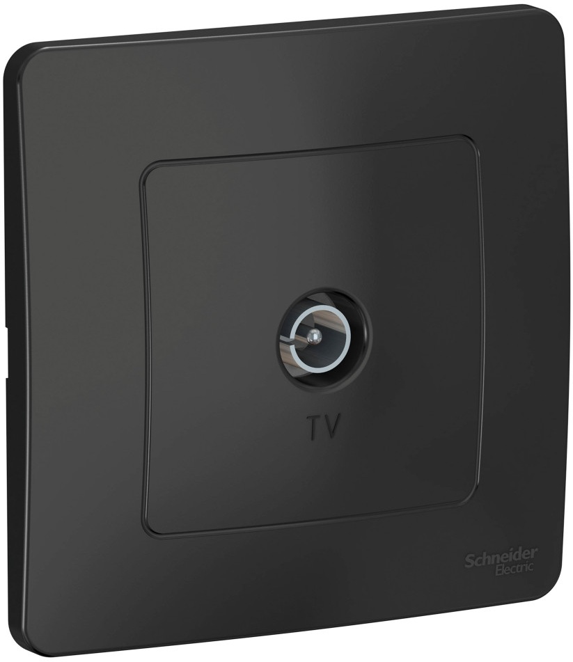 ТВ-розетка встраиваемая оконечная (антрацит) Systeme Electric BLNTS000016