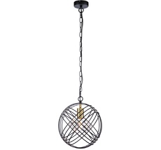 Подвесная люстра хрусталь в форме клетки (10001/1P Black) Indigo V000103