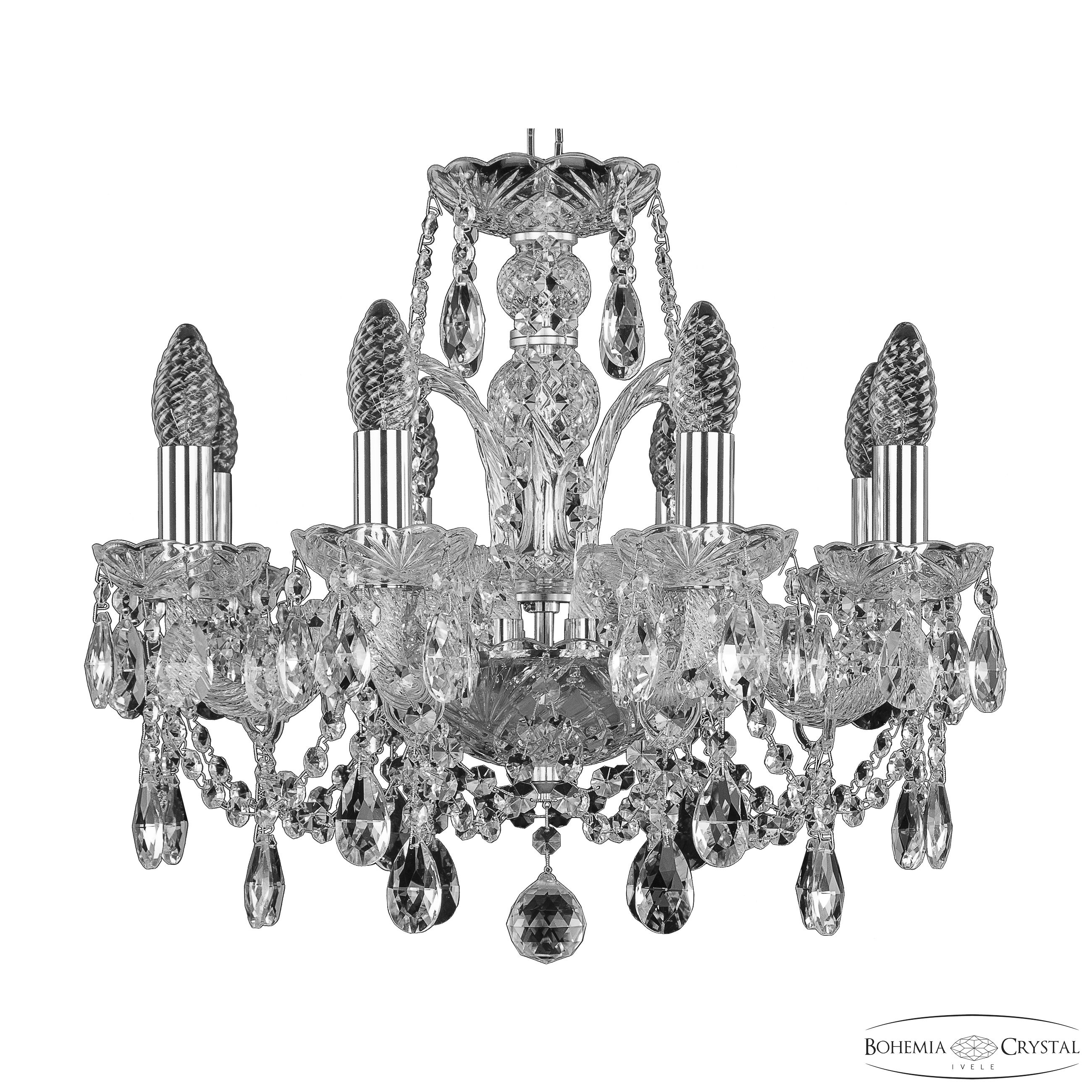 Хрустальная люстра Bohemia Ivele Crystal 105/8/141 Ni_BI