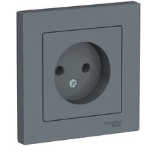 Розетка встраиваемая без заземления (грифель) Systeme Electric ATN000740
