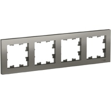 Рамка на 4 поста (сталь) Systeme Electric ATN000904