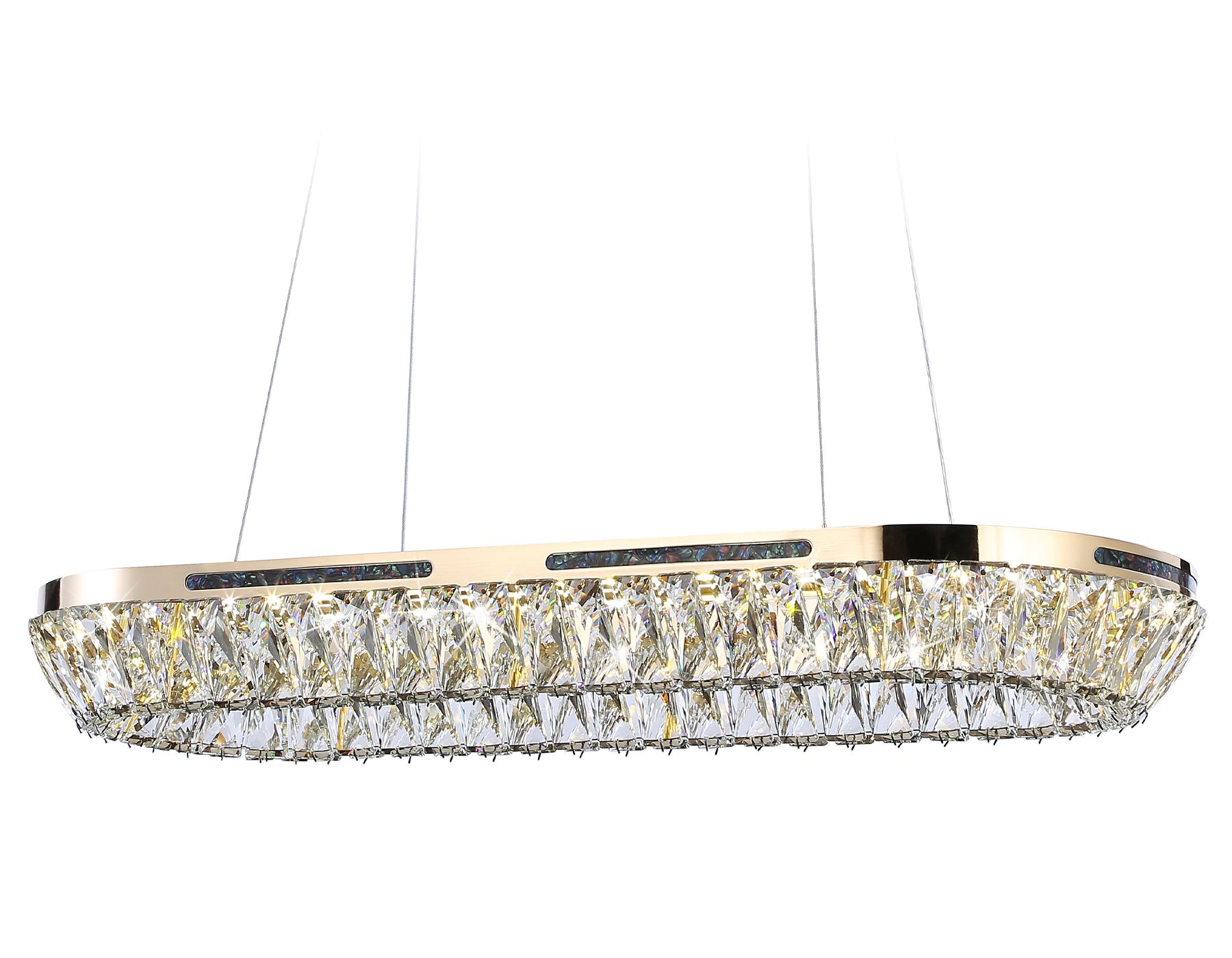Подвесная светодиодная люстра Ambrella light с хрусталем Traditional TR5025_AMB