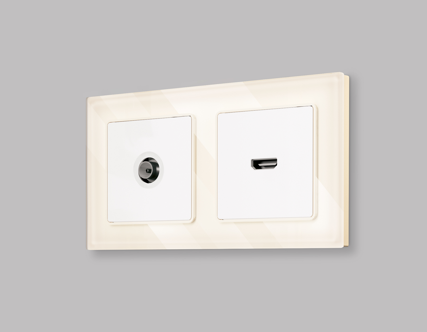 Лицевая панель для TV розетки QUANT Ambrella Volt ALFA AP1330_AMB