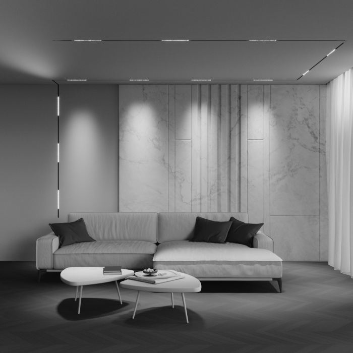 Трековый светильник низковольтный светодиодный 48V 6W 4000K Maytoni TR241-2-6W4K-B_MY