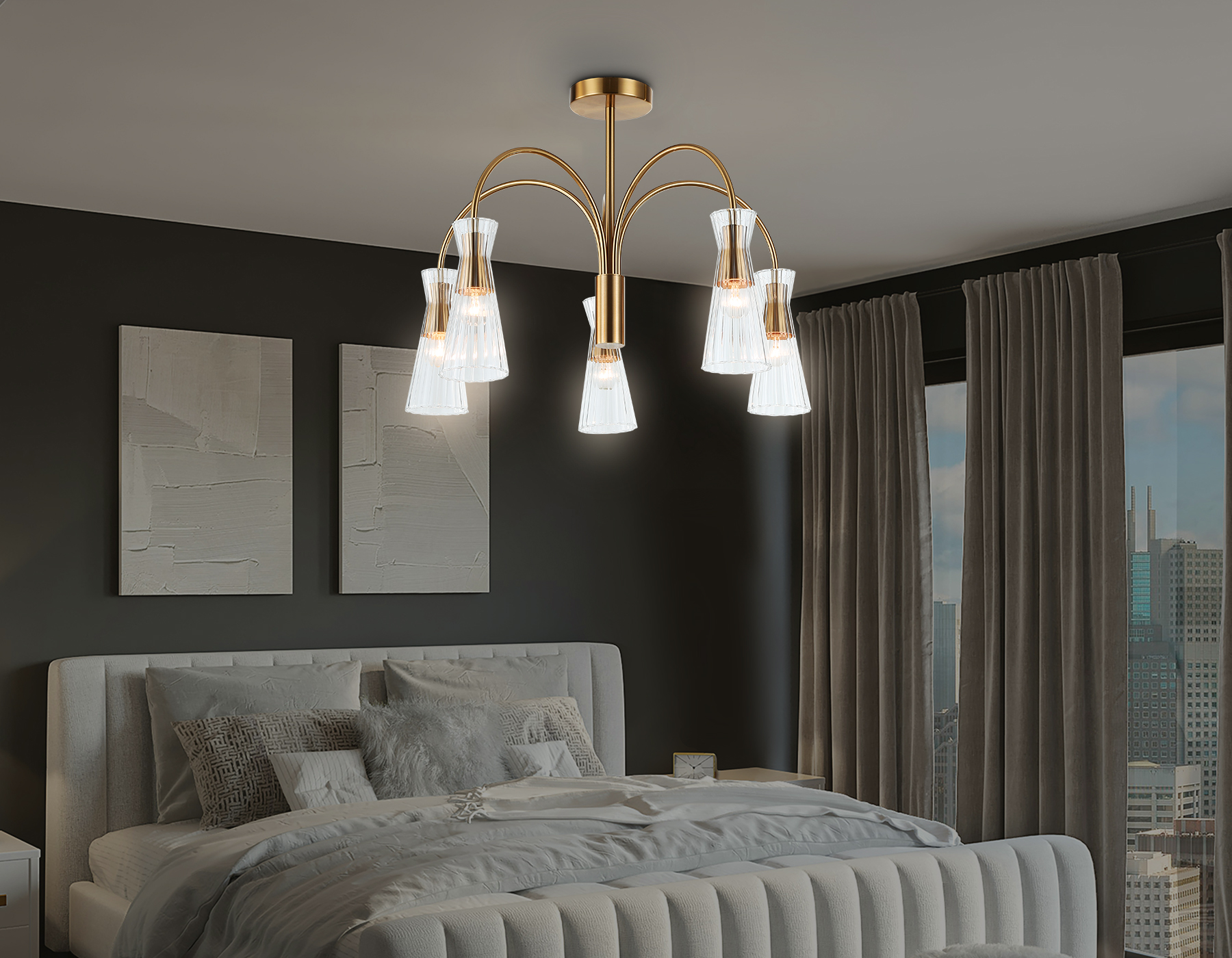 Люстра на штанге Ambrella Light HIGH LIGHT LH55701_AMB