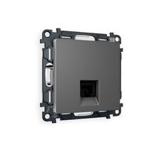 Розетка компьютерная Ambrella Volt ALFA RJ-45(8P8C) CAT6 с защитной шторкой QUANT MA662010_AMB