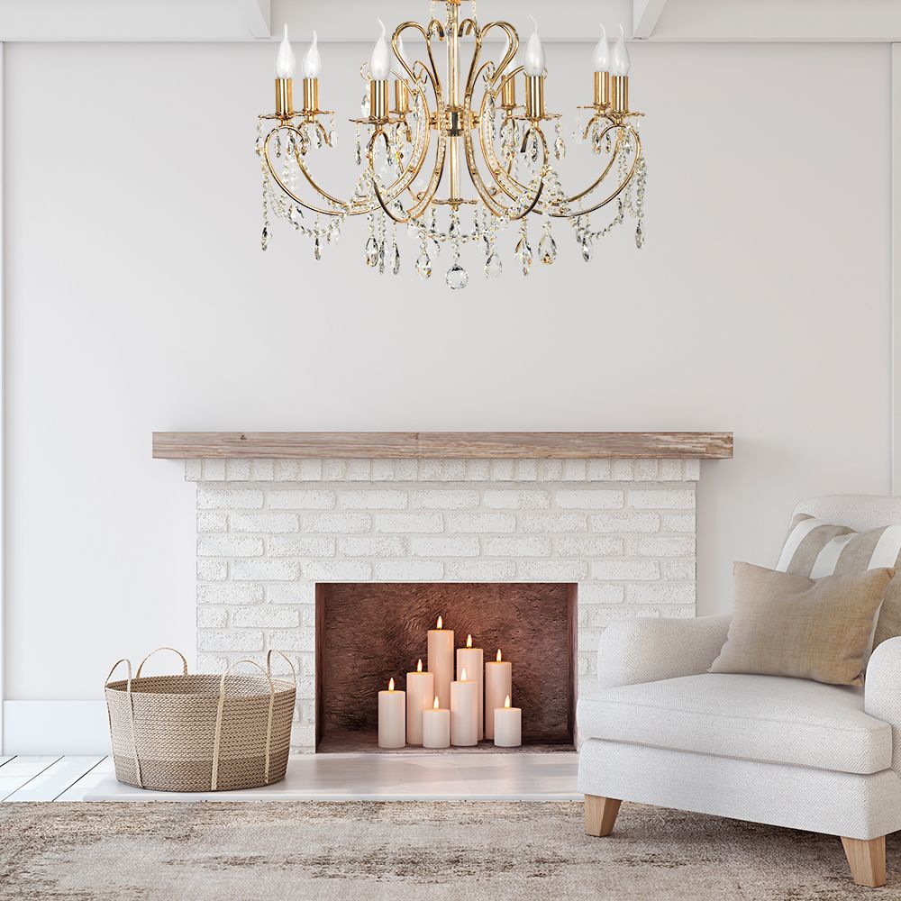 Подвесная люстра Arti Lampadari Romano Gold Romano E 1.1.8.601 G