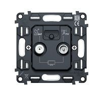 Механизм розетки TV оконечной + SAT 5-862MHz 3.5dB/950-2150MHz 3.8dB QUANT Ambrella Volt VM217_AMB