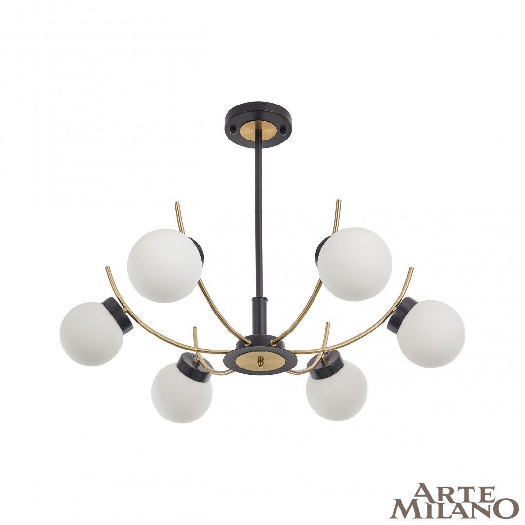 

Потолочная люстра Arte Milano Neapolis 276169/6 BK/GD, 276169/6 BK/GD