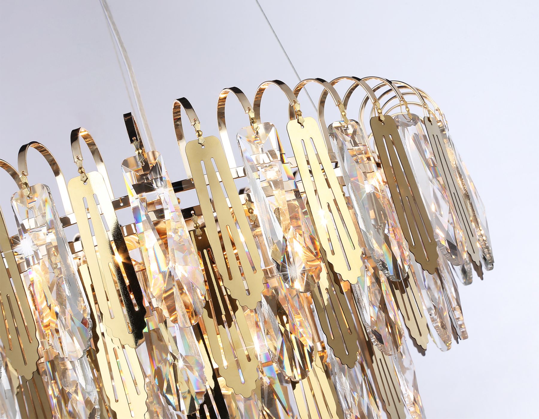 Подвесная люстра Ambrella light с хрусталем Traditional TR5256_AMB