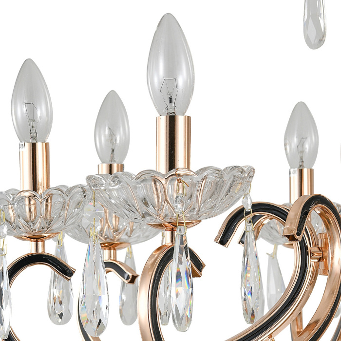 Люстра подвесная длиной 70 см Escada 2105/8P Gold_ESC