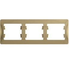 Рамка на 3 поста (титан) Systeme Electric GSL000403