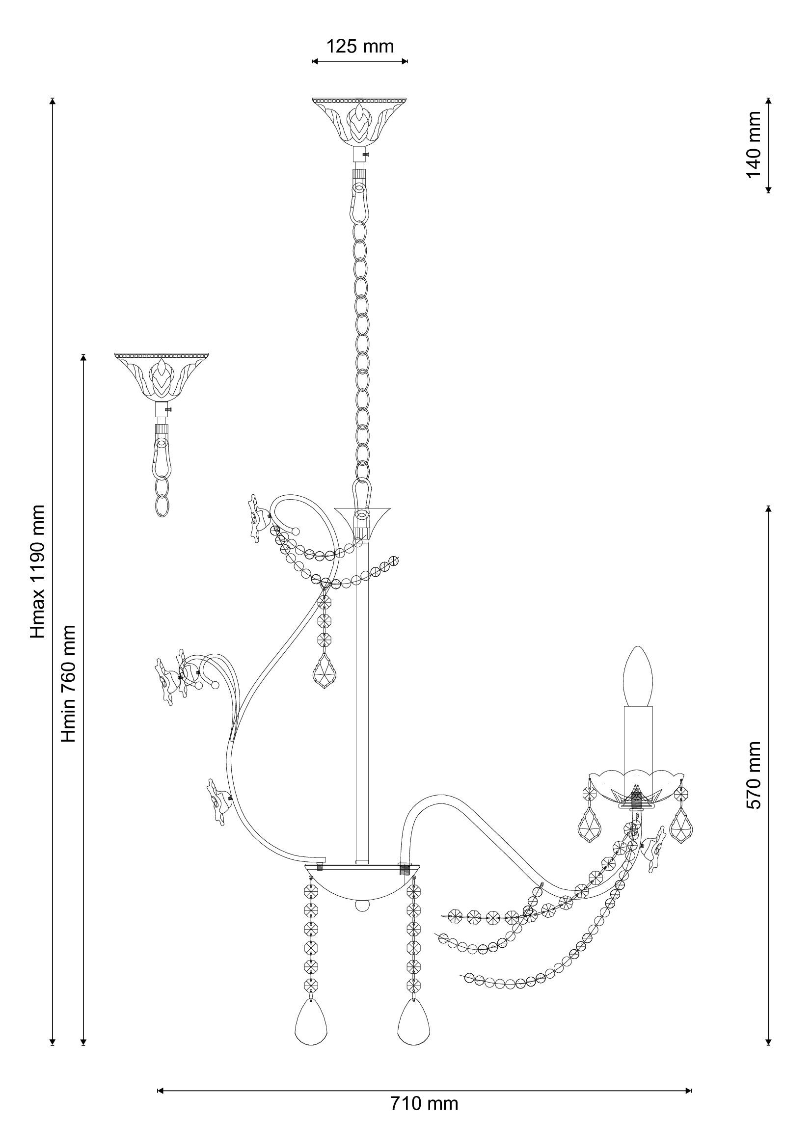 Подвесная люстра Lucia Tucci FIORI Fiori di rose 186.8