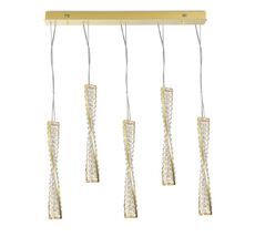 Подвесной светильник Newport Горизонтальная композиция 8240 из пяти подвесных светильников золото №119_NP