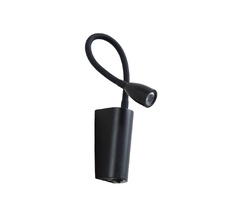 Бра на гибкой ножке светодиодное с выключателем для чтения Crystal Lux CLT 213W BL_CR