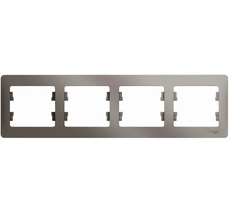 Рамка на 4 поста (платина) Systeme Electric GSL001204