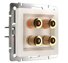 Акустическая розетка Werkel WL13-AUDIOx4 a040902_WR