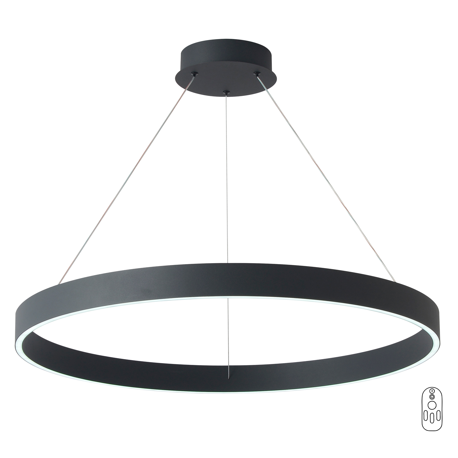 Подвесная люстра Crystal Lux TRON SP70W LED BLACK_CR