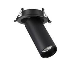 Встраиваемый светильник светодиодный черный LED 1*7W 3000K ST Luce ST759.438.07