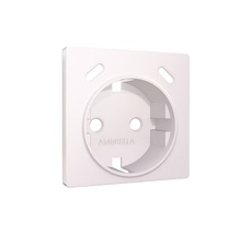 Лицевая панель ALFA для электрической розетки с/з со шторками 2USB C+C QUANT Ambrella Volt AP2105_AMB